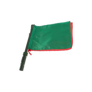 Safety Flag - Green & Red (Flag Only / With Handle) | Model: FLAG-SF