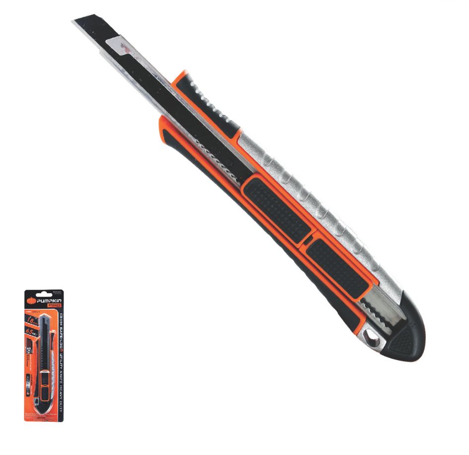Pumpkin Pro Safe-loc Heavy Duty Multipurpose Knife 9mm | Model: PM12122