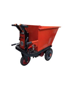 Aiko Battery Mini Dumper (Yellow) Slant Shape Hopper (500kg) | Model: TRL-E-DUMPER-SLT