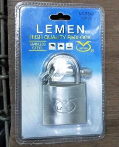 Lemen 30mm Stainless Steel Pad Lock Keyed Alike | PL-LM-SS30KA