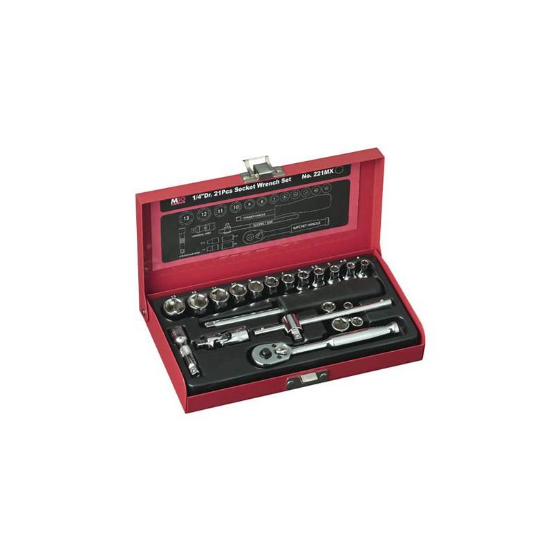 M10 1/4" Dr Socket Set 221MX - Singapore | Model : 003-002-221