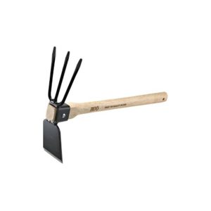 M10 Wood Handle Garden Hoe With Fork 10j | Model : M10-018-041-1013