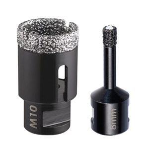 M10 6mm Vacuum Brazed Diamond Hole Saw for Grinder | Model : M10-019-230-006