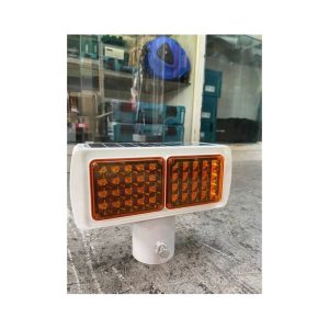 Solar Led Warning Light (Yellow) For Construction Site Use | Model : RL-YM-WL-SQ