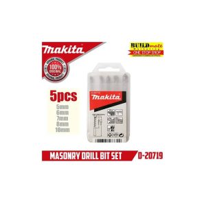 Makita Masonry Drill Bit Assortment (5Pc) 5,6,7,8,10Mm (D-20719) | Model : M*D-20719