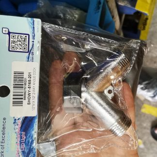 1/2"M X 1/2" Coupling On/Off 2Way Angle Cock (Chrome) #5165-15 | Model : SHOWY-5165-15