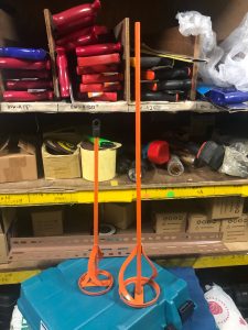 Aiko Red Mixer Shaft | Size : 3" 80*400*8 (MIXER-R3), 4" 100*600*8 (MIXER-R4)