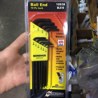 Bondhus 10Pc (1/16"-1/4") Black Allen Key Set | Model : 006-004-10938 (10938)