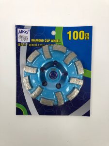 Aiko 4" 12 Seg Diamond Cup Wheel | Model : DCW-ACW04-12