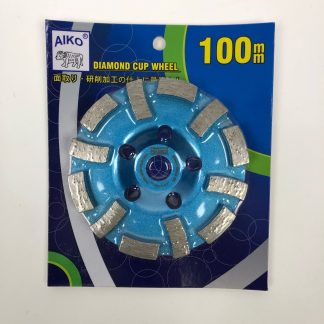 Aiko 4" 12 Seg Diamond Cup Wheel | Model : DCW-ACW04-12