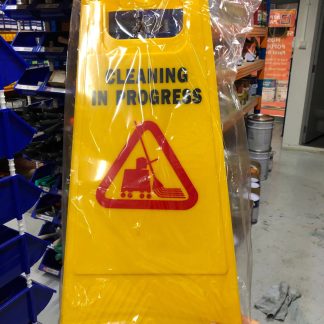 Aiko PP Yellow Caution Board (Cleaning In Progress) | Type : Normal , 700g Type