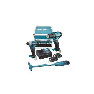 Makita 12V Combo Kit (Driver Drill + Impact Driver & Free Vacuum Cleaner) | Model : CLX224SAX1