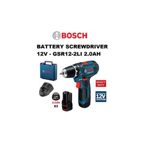 BOSCH 12V 2X2.0AH LI-ION SCREWDRIVER GSR12-2-LI