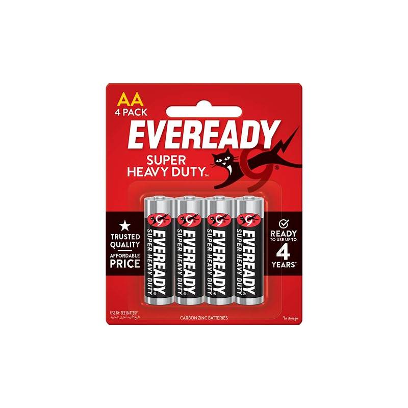EVEREADY AA BATTERY (BLACK) 4/PACK