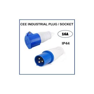 IP44 CEE SAFETY PLUG 16A 3PINS