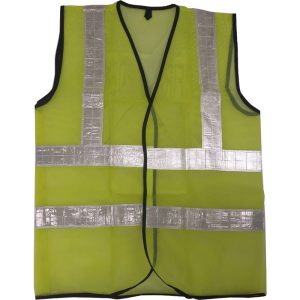 SAFETY VEST WITH REFLECTIVE X STRIP