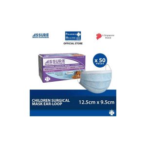 ASSURE DISPOSABLE SURGICAL 3-PLY FACE MASK FOR CHILD 50PC/BOX