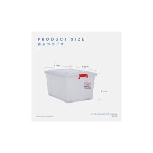 TOYOGO STORAGE BOX WITH WHEEL 9508 (54L) L59XW43XH31CM