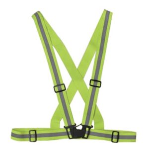 SAFETY VEST HIGH VISIBLE REFLECTIVE C/W BUCKLE/STRIP