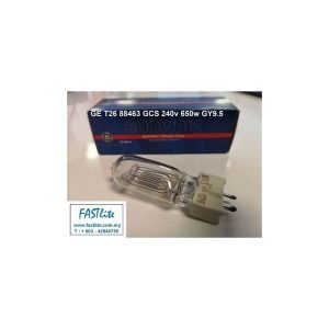 GE BRAND T26 240V 650W GY9.5 THEATRE LAMP - 88463