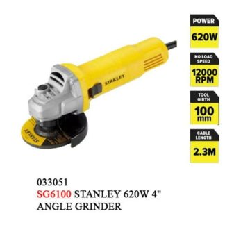 STANLEY 100MM (4") ANGLE GRINDER,SLIDE SWITCH, 680W,STGS6100