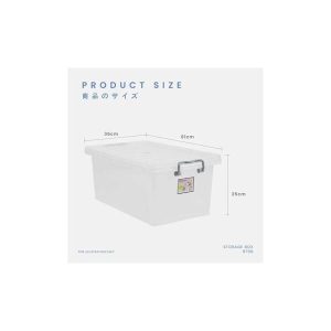 TOYOGO STORAGE BOX 9708 (37L) L61 X W36 X H25CM