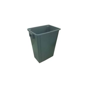 GREY PLASTIC WASTEPAPER BASKET 60LTR WBR60