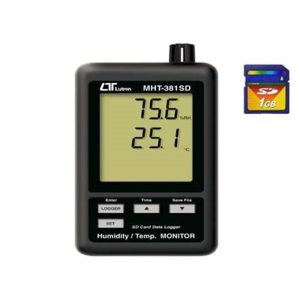 LUTRON HUMIDITY THERMOMETER SD CARD LOGGER 16GB MHT381SD