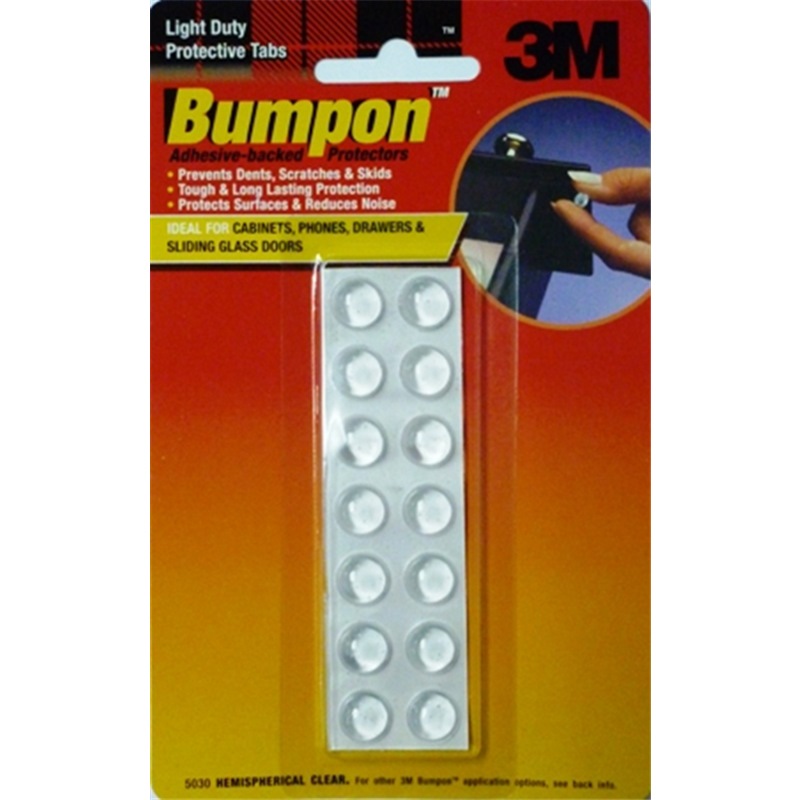3M BUMPON HEMISPHERICAL SMALL CLEAR 6PPP - 5309