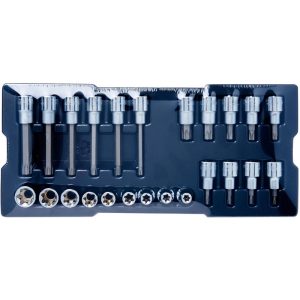 STANLEY 24PC 1/2" DR.METRIC BIT SOCKET MODULE SET STMT74176