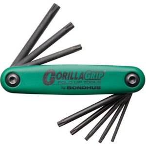 BONDHUS FOLD-UP STAR HEX KEY SET -12632