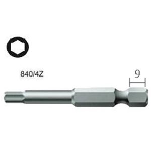 WERA HEX POWER BIT 1/4"DR (INCHES)