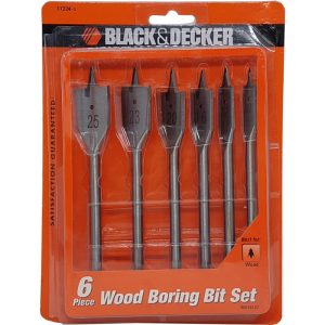 BLACK AND DECKER 6 PC SPADE BIT SET 10,12,16,18,20&25 17224G