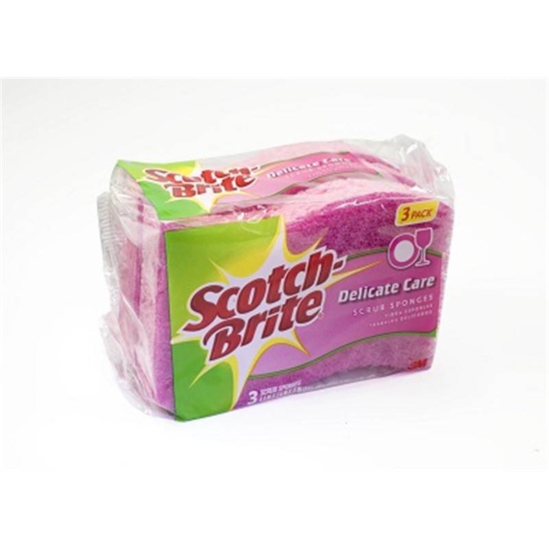 3M SCOTCH BRITE COOKWARE FRESH SCRUB SPONGE 435-3 3PPP