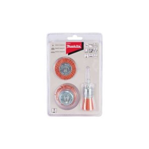 MAKITA 3PC NYLON BRUSH SET FOR DRILL COARSE (ORANGE COLOR) D-70742