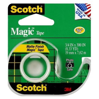3M SCOTCH MAGIC TRANSPARENT TAPE WITH DISPENSER 1/2"X450" - 104