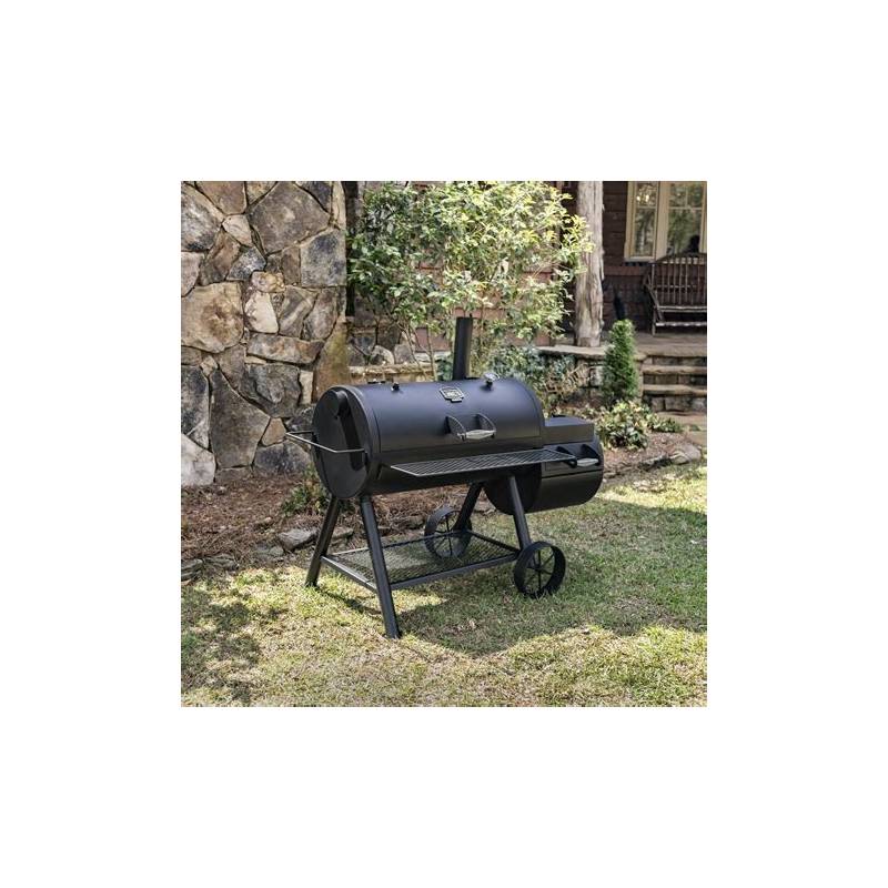 CHAR-BROIL LONGHORN 64" REVERSE FLOW OFFSET SMOKER BBQ GRILL CB17202053