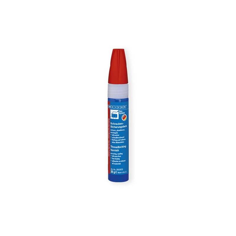 WEICON THREADLOCKING VARNISH 30 G RED RED, 30 G