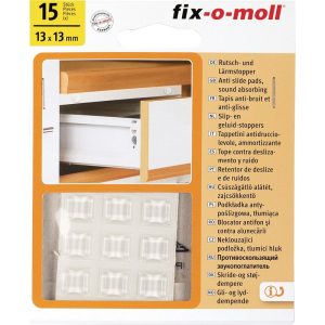 FIX-O-MOLL NON SKID PADS ADHESIVE TRANSPARENT 20X20MM - FM16