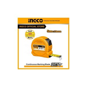 INGCO STEEL MEASURING TAPE 5M/16FT 19MM BLADE HSMT39519