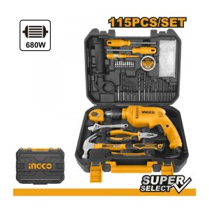 INGCO IMPACT DRILL 650W WITH 101 PCS TOOL SET HKTHP11021