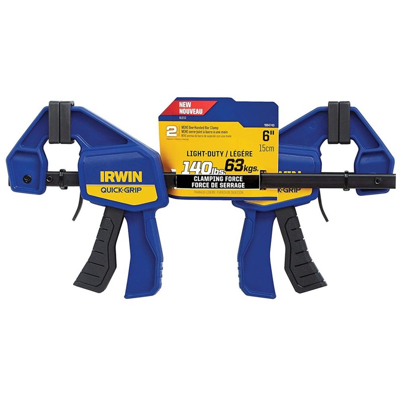 IRWIN 2PC QUICK GRIP BAR CLAMP SET 4-1/4" 1964747