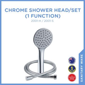 SELLEYS 2002 CHROME SHOWER HEAD 3 FUNC