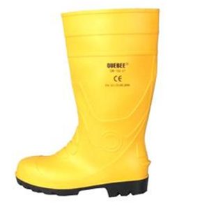 QUEBEE PVC SAFETY BOOTS WITH STEEL TOE CAP & MIDSOLE (BLACK)