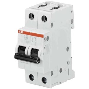 ABB MINIATURE CIRCUIT BREAKER (MCB) S202-C2, 2P, C, 2A
