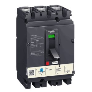 SCHNEIDER EASYPACT CVS100B MCCB BREAKER, 25 KA AT 415 VAC, 4P 3D, TMD 100A