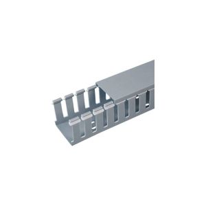 PANDUIT WIDE SLOT WIRING DUCT G4X2LG6, PVC 4X2X6' LG, 6FT (NO COVER)