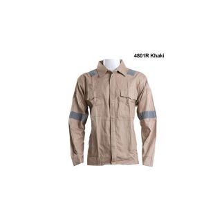 HSK DOUBLE SLEEVE ZIP JACKET WITH REFLECTIVE KHAKI 4801R