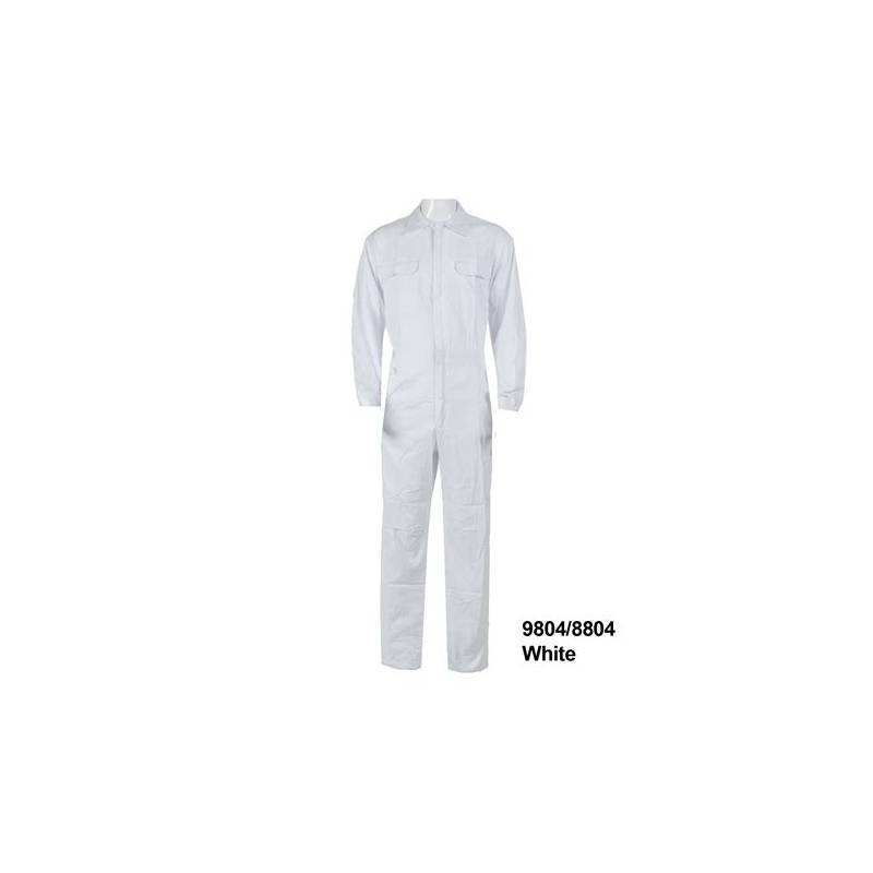 HSK HD COTTON COVERALL WHITE 8804