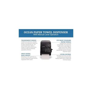 OCEANS SAVVY LEVER HAND ROLL TOWEL DISPENSER (MANUAL)